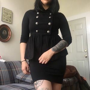 Black military inspired jacket